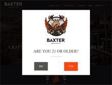 Tablet Screenshot of baxterbrewing.com